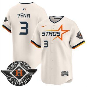 3 Jeremy Pena 2025 City Connect Cream Stitched Jersey